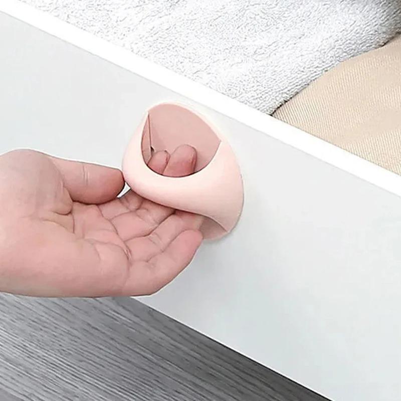 20PCS Self Adhesive Cabinet Drawer Handle Auxiliary Pull Handle for Glass Window Sliding Door Wardrobe Furniture Suction Cup Handle