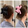 Sponge Ribbon Hair Crab Clip Korean Style Large Shark Clip Funny Bow Hair Claw  Daily