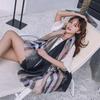 Women's High-Quality Satin Silk Scarf with Printed Design – Versatile for Beach Towel, Sun Protection, or Shawl.