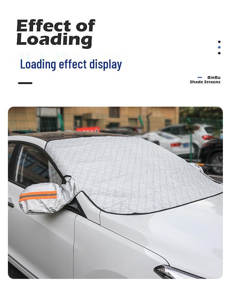 Magnetic Car Windshield Snow Shield & Sunshade - Heat Insulation, Windproof, Anti-Freeze Cover