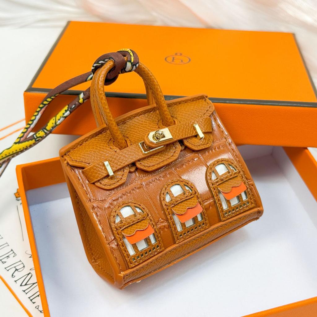 Neuer modischer Mini-Kleinhäuser-Taschenanhänger kleine Tasche süßer Taschenanhänger Mund roter Umschlag Kopfhörertasche Autoschlüsselanhänger