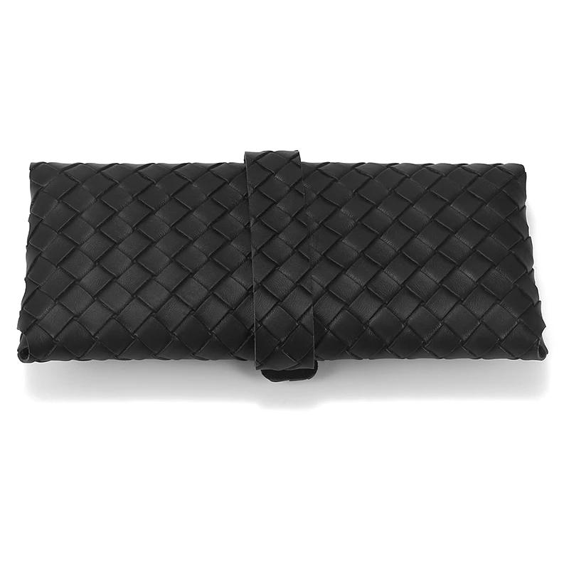 Leather Glasses Case Snap Rope Belt Portable Sunglasses Glasses Case Storage Box Sunglasses Case