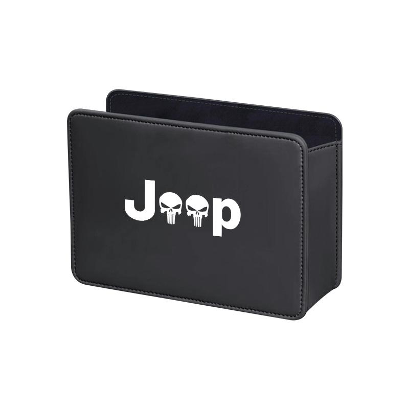 Jeep Autó Bőr Szemetes Autó Ajtó Ülés Hátsó Tároló Doboz Kiegészítők Jeep Grand Cherokee Wrangler JK Gladiator Comp-hoz