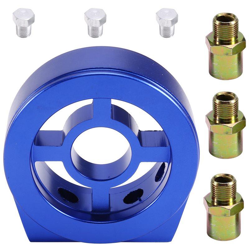 Oil Filter Cooler Sandwich Plate Adapter Universal Oil Sensor Connector M18 M20 M22 3/4 With Connectors