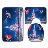 Christmas Bathroom Floor Mat Toilet Three-Piece Set