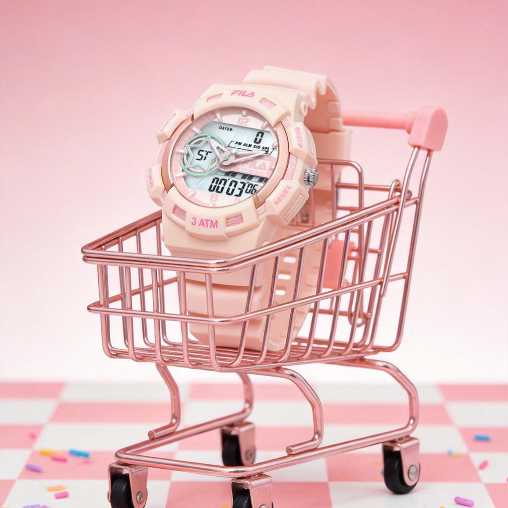 FILA Sports Collection Wrist Watches Electronic Movement Pink Watch Dial Unisex FLL38-6797