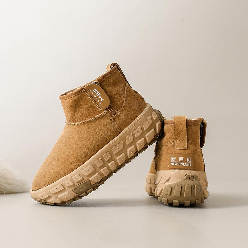 Tire Sole Snow Boots Women's New Winter Velvet Thick-soled Snow Boots