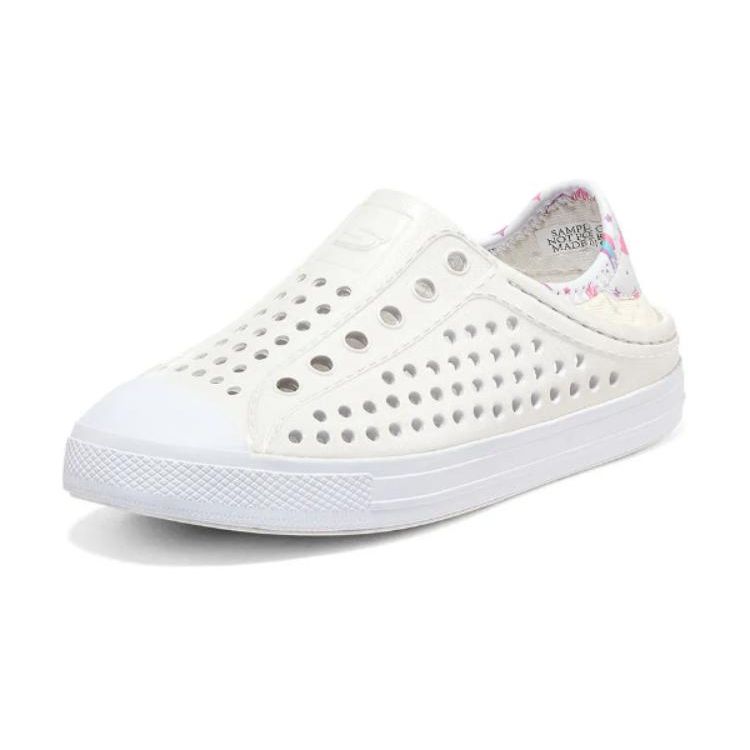 Skechers Foamies Round Toe Comfortable Durable Breathable Kids Sandals Kids sandals White 302063L-WHT 28.5