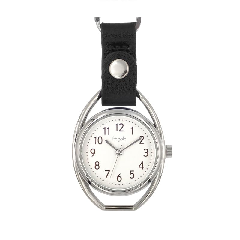 Fragola Keychain Pocket Watch Black [Follow] 2-Way N01325S-0 Women's