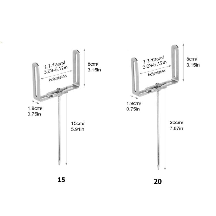2 pièces Support Métallique pour Gouttière Support de Tuyau d'Eau de Pluie Antirouille Stabilisateur Ancrages pour Support de Tuyau