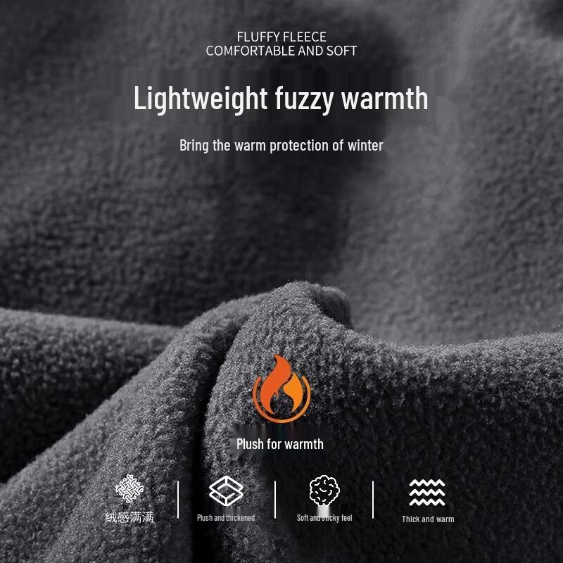 GENIOLAMODE Men's Fleece-Lined Winter Joggers