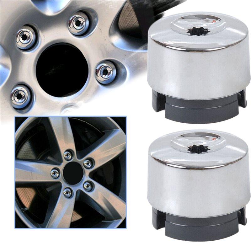 For VW Touareg 2004-2014 Car Wheel Nut Protection Cap 20Pcs Tire Screw Dust Cover Lug Bolt Anti-Rust Cap 7L6601173A