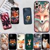 AQ53 Fuchs lustige Kunst Weiche Hülle für Redmi Note 13 14 Pro+ Plus A3 A3X 13X 13C 13R 14S 14C 14R