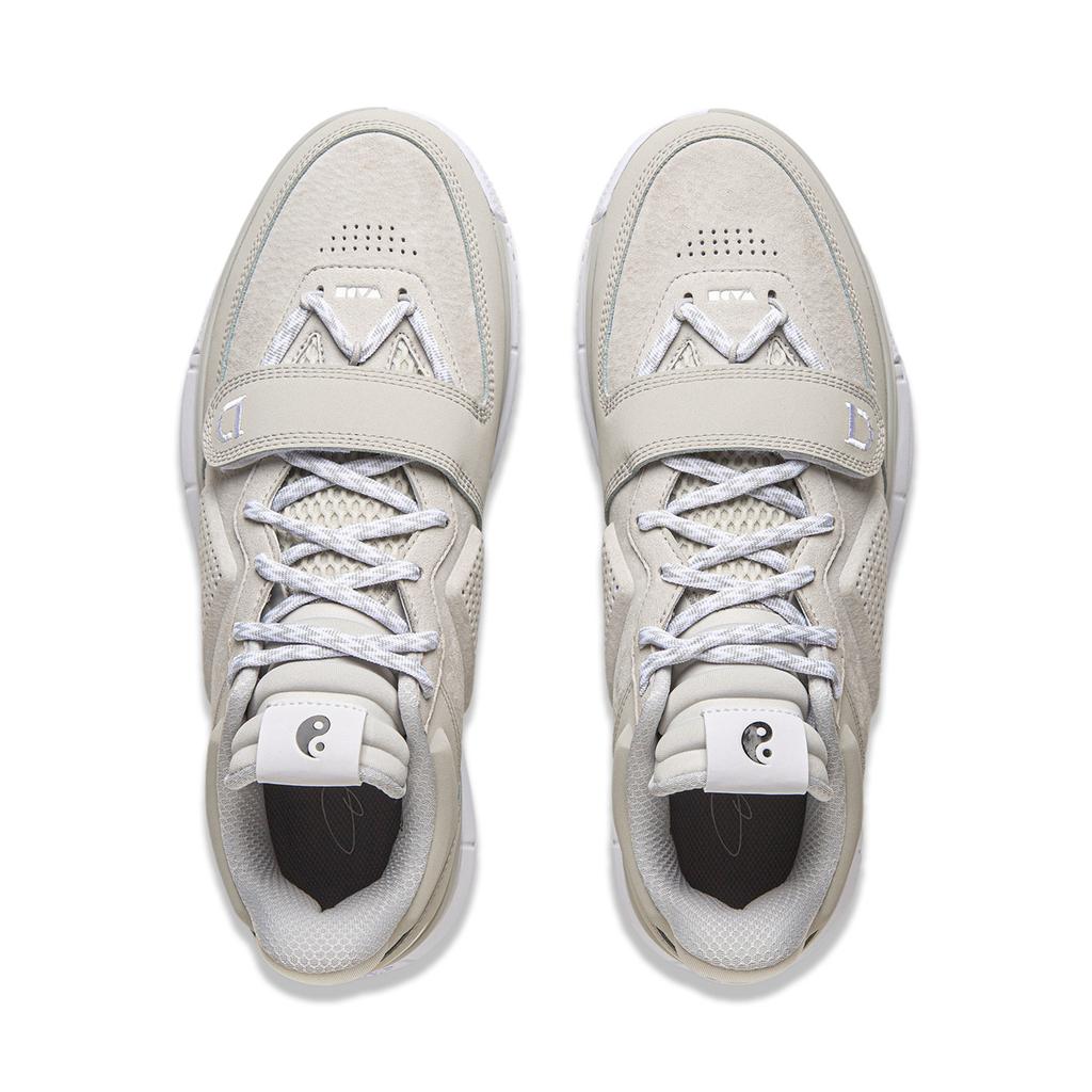 Li Ning Wow1 Low Basketball Shoes Men's Low Top Gray White ABAU099-4