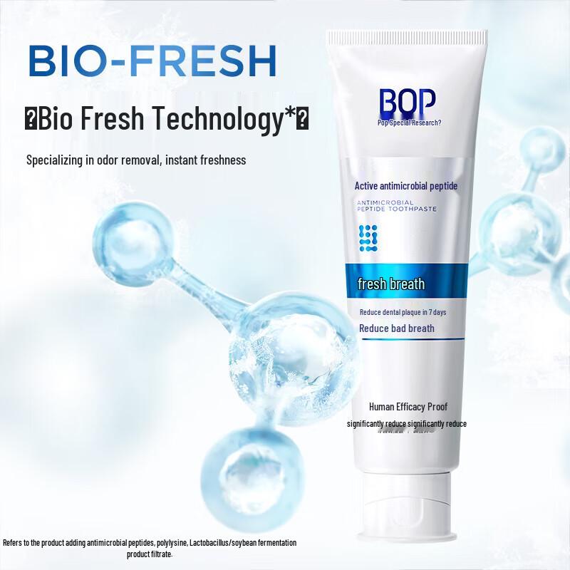 BOP Active Antimicrobial Peptide Fresh Breath Toothpaste