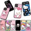 Cover for Apple iPhone 16 15 14 Plus 13 12 Mini 17 Pro Max + ProMax 16E Air Phone Case Hello Kitty Cat PInk