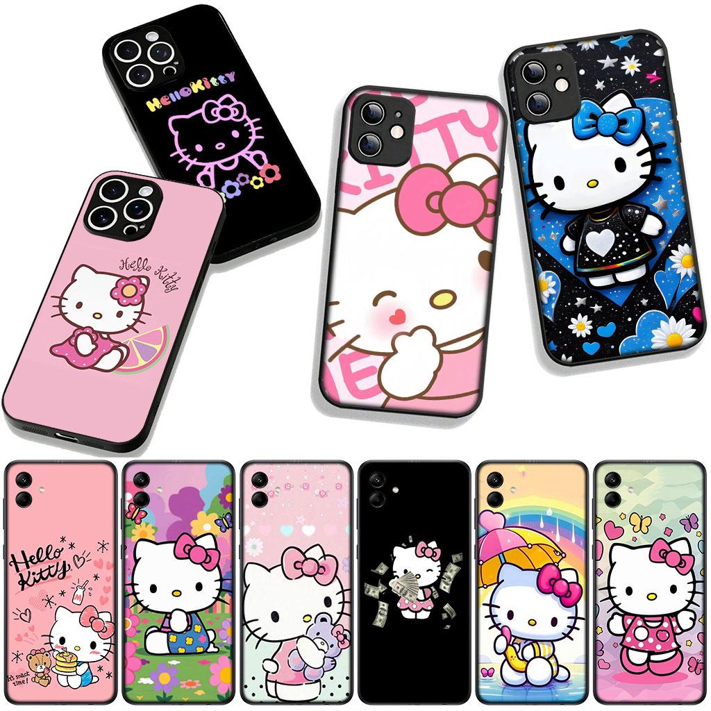 Cover for Apple iPhone 16 15 14 Plus 13 12 Mini 17 Pro Max + ProMax 16E Air Phone Case Hello Kitty Cat PInk