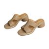 Temperament slippers women's outer wear 2025 summer new fairy style with skirt platform sandals high heel thick heel sandals