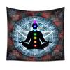 Mysterious Vintage Religious Yoga Symbol Tapestry Wall Hanging Bohemian Mandala Tapestries Decoration Aesthetic Banner Fan Gift