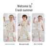 Labi Kids' Summer Gauze Short Sleeve Capri Loungewear Set