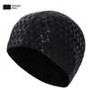 Waterproof Adults Swimming Cap Durable PU Fabric Anti-Shedding Ear Protect Hat for Pool Diving Bath Use