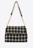 Wittchen Women's Bouclé Messenger Bag In Black And White Polyester