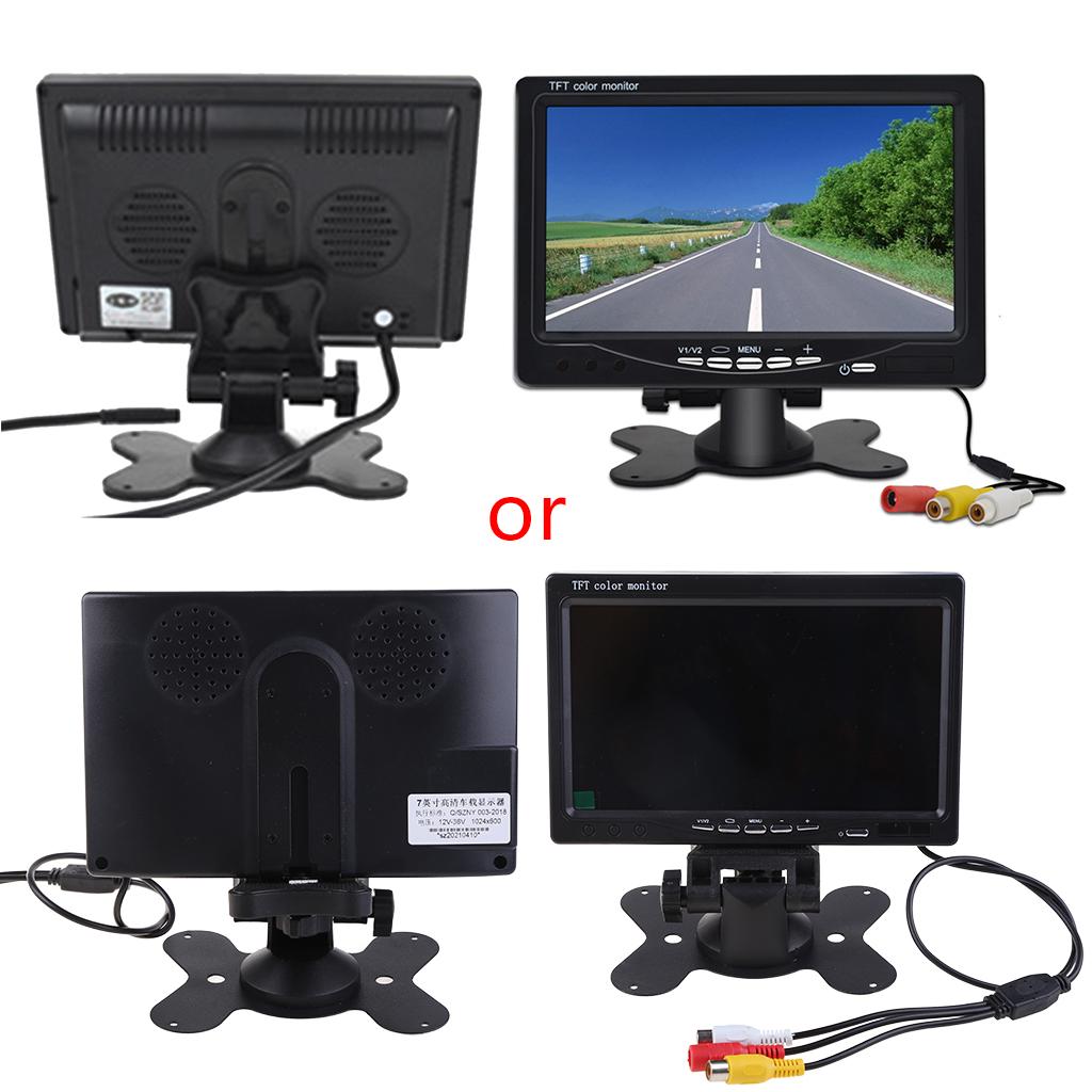 7 Inch LED Backlight TFT LCD Monitor for RV Car Rearview Cameras Wide View Angle