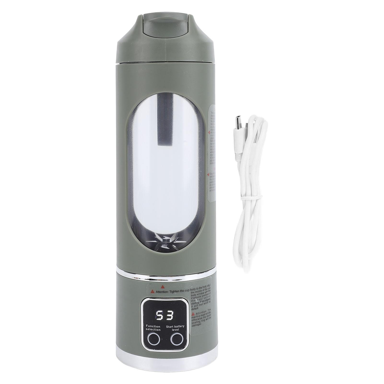 

450 мл Портативная чашка-соковыжималка Маленький дорожный блендер USB Перезаряжаемый Автоматический фруктовый блендер для дома L(for 6.5-9kg) зелёный