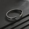 KunJoe New Creative Fashion Personality Lucky Fortune Fish Open Adjustable Bangle Men HipHop Silver Color Metal Bracelet Jewelry