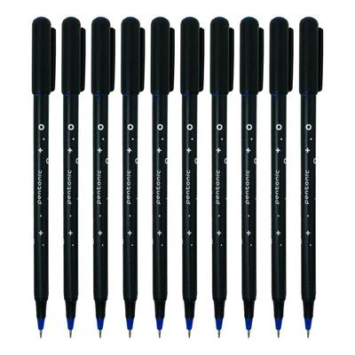 Pentonic Cipher 0.7mm Blue Ink Ball Pen Smooth Writing for Office School Home Use Low Viscosity Ink Pack of 1 X 10PCS