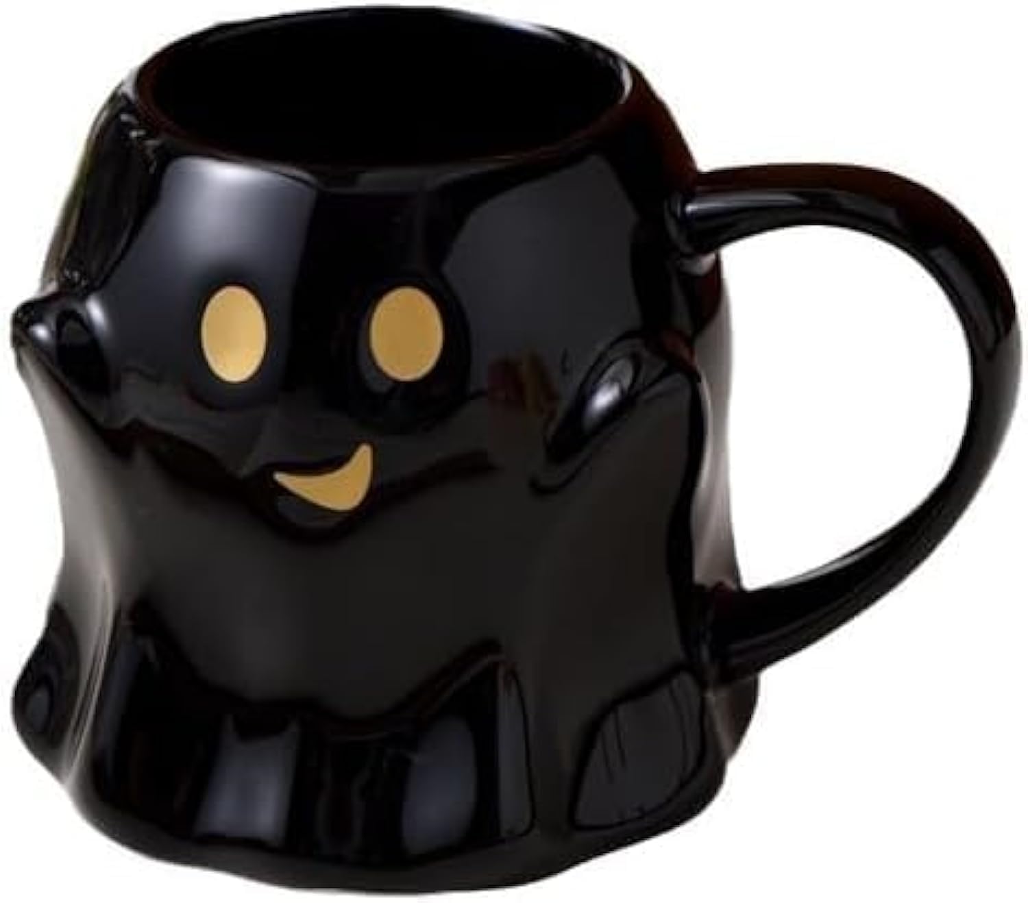 

Halloween Novelty Ghost Mug 3D Cute Ceramic Coffee Cup Perfect for Halloween Decor and Christmas Birthday Gifts for Coffee Milk Tea Lover 1pcs чёрный