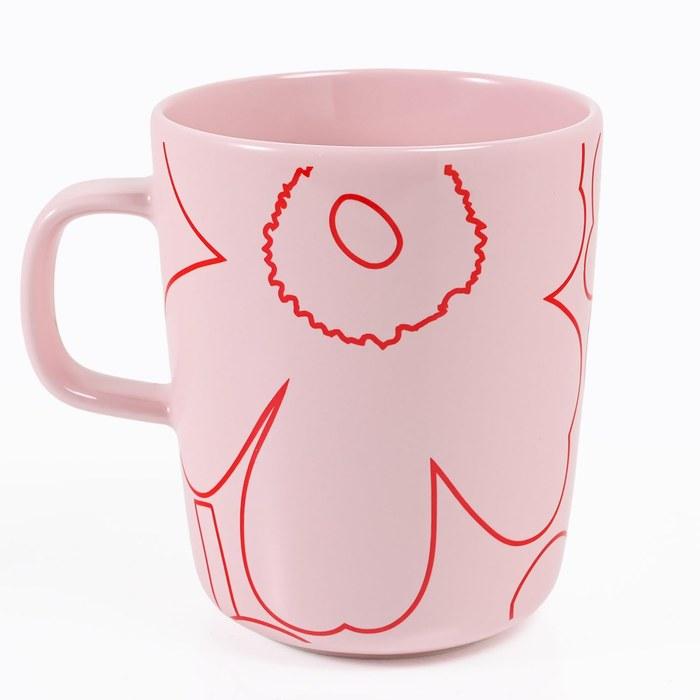 Marimekko Mug 250ml Piilto Unikko Pink/Red 74360 074360 133
