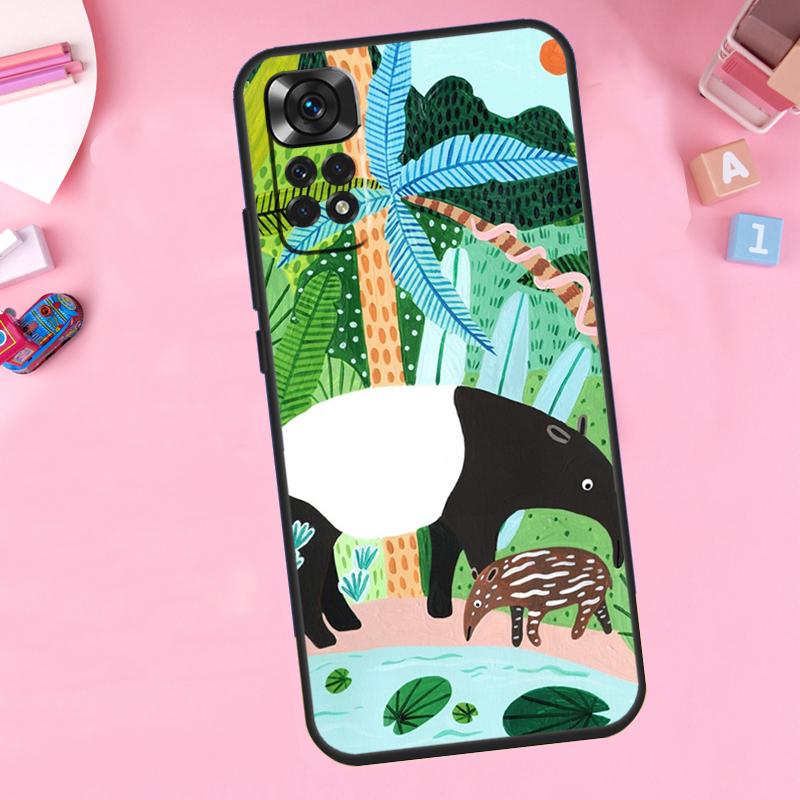 Cute Cartoon Sloth Leopard For Xiaomi Redmi Note 14 13 10 11 12 15 Pro Plus Phone Case For Redmi 15C 13C 12C 10C 14C 15