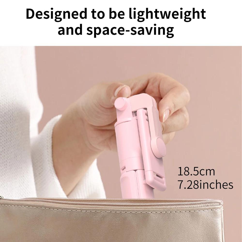 Wireless Selfie Stick Tripod Stand with Detachable Remote for iPhone Mobile Phone Streaming Selfie Stick Phone Tripod Stand