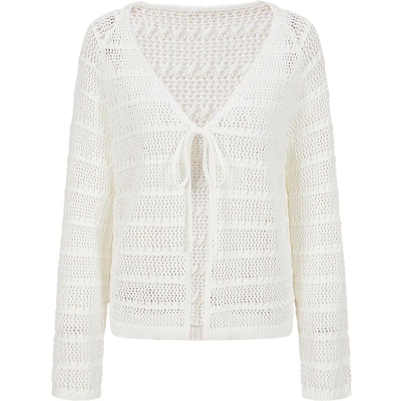 JUZI ANNACAU Dreamcatcher Washi Yarn Knit Cardigan S