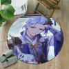 1pc Genshin Impact1 Print Round Carpet Chair Round Carpet Suitable for Bedroom Living Room Home Decorative Carpet