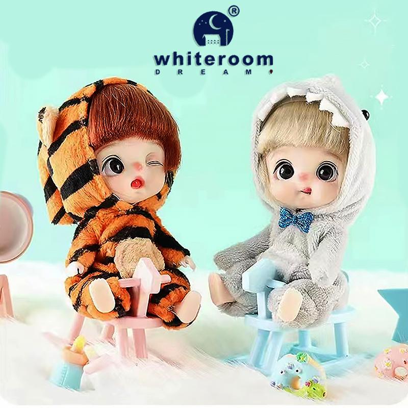 Ob11 Bjd Puppenzubehör Bett Body Obitsu 11 Kleidung Puppen für Mädchen Jungenspielzeug Baby Kawaii Anime Spielzeugartikel Pyjama Miniatur