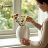 Small Indoor Plant Containers 3D Printed Irregular Vase, Modern Decorative Flower Minimalist Floral Arrangement Home Decor Accessories Holder,