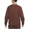 Nike Solid Color Logo Print Loose Crew Neck Sweatshirt Men Sweatshirt Earth-Tone DV9975-231