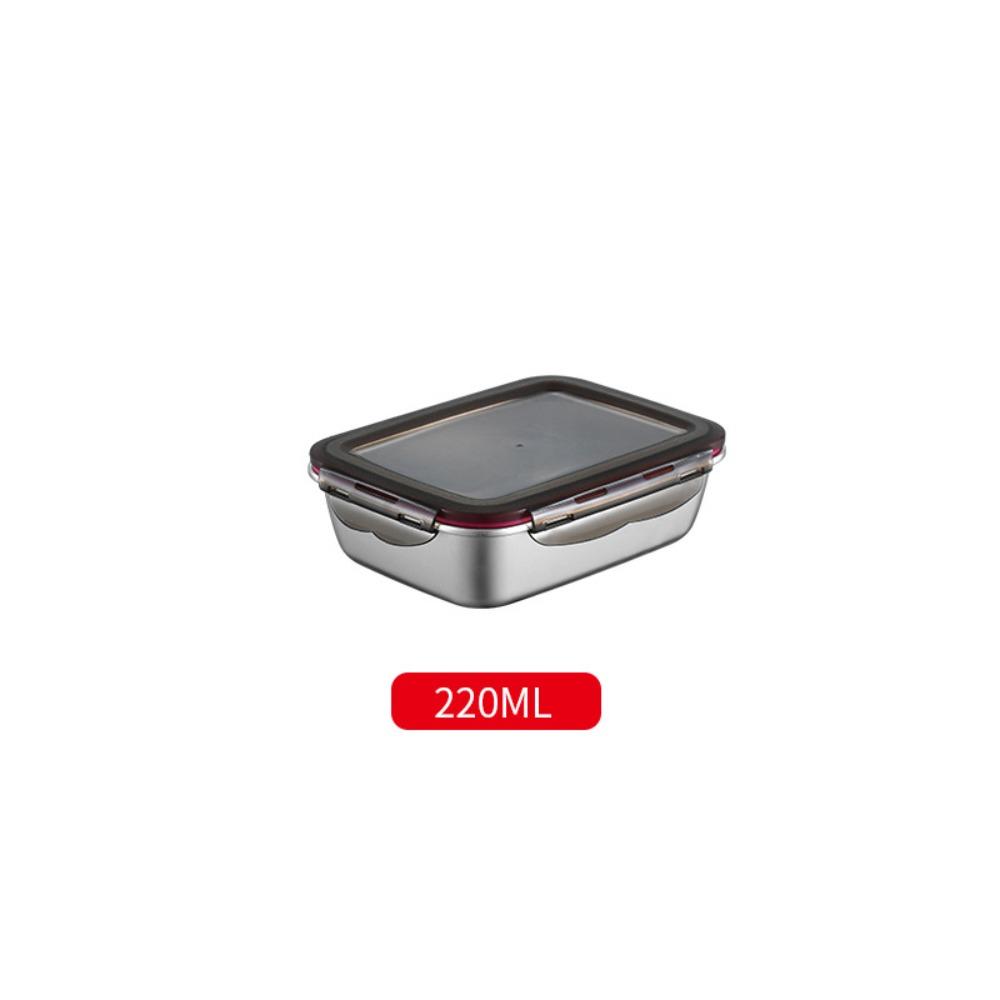 Silicone Ring Sealed 304 Stainless Steel Fresh-keeping Box Freshness Container Refrigerator