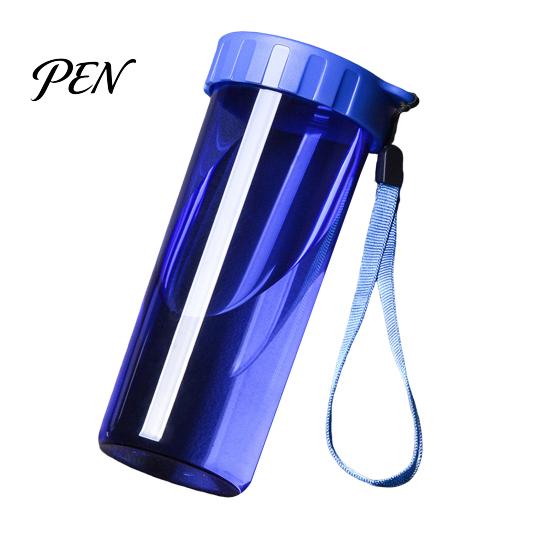 Hot Cold Drink Beverage Container Transparent Water Cup, Portable Plastic Bottle, with Strap Bottle Handle, Clear Heat-resistant Drinkware, for School