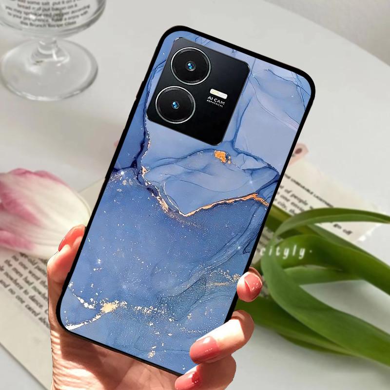 Pro Vivo Y22S 2022 Pouzdro Nárazuvzdorné Měkké TPU Silikonové Kryt Telefonu Pro Vivo Y22 Y 22 V2207 Y22S V2206 Funda Capa Kreslený Vivoy22