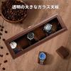 Mocamoro Watch Holds 6 Watch Luxury Watch Collection for Clear Glass Gift Case, Watches, Two-Tier Box, Men, Top, Display,
