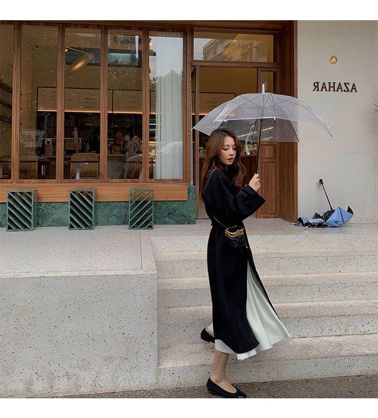 Manteau Élégant en Laine Française de Luxe Léger pour Femmes - Automne/Hiver