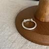 Fashionable Heart Shaped Adjustable Ring For Women Stylish Silver Jewelry Piece