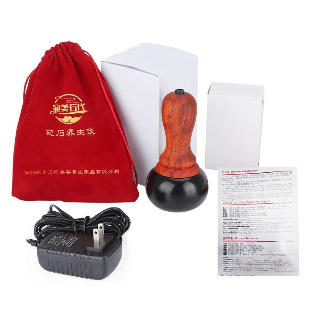 

Электрический нагревательный камень Bian Stone Gua Sha, массажер для горячего компресса, физиотерапевтический инструмент для тела, массаж спины и лица, теплый инструмент для прижигания Guasha CN