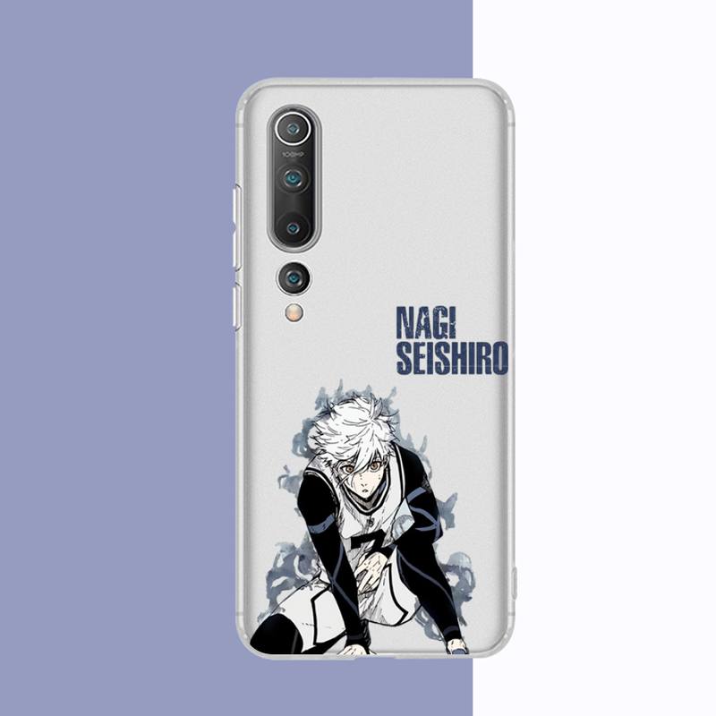 Blue Lock Anime Phone Case for Redmi 10 5plus 7A Note 5 8 9 A K20 K40  8T 10 Pro Clear Case