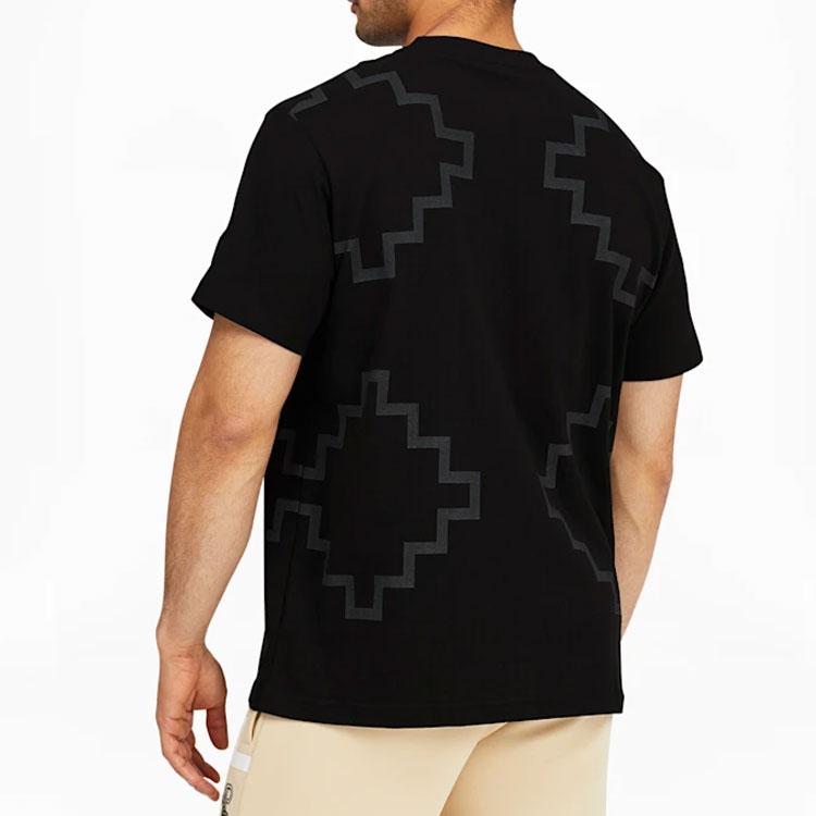 Puma X PRONOUNCE Elevated T-skjorte med geometrisk mønster Herre Topper Svart 532145-01