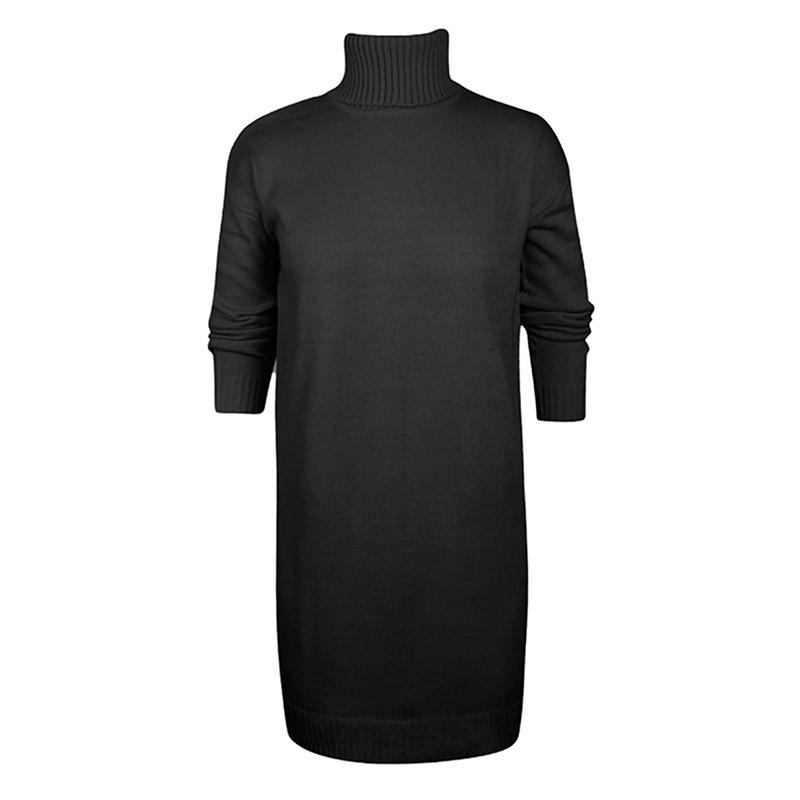 2025 Women's Medium & Long Turtleneck Knitted Sweater Coats - European & American Style