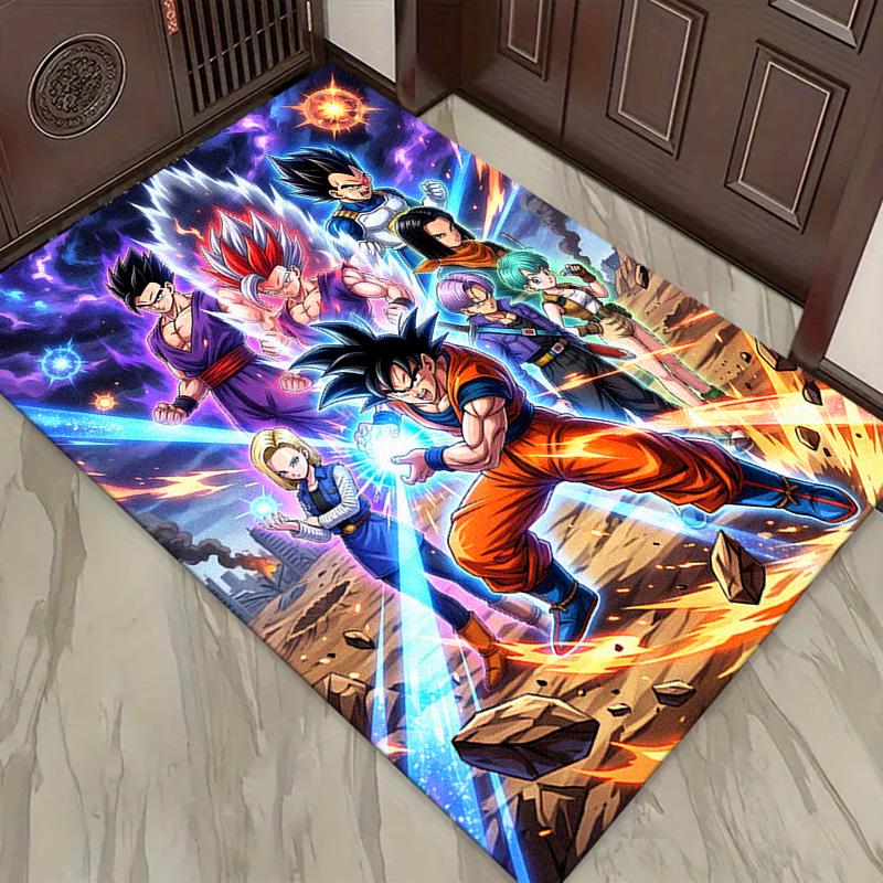Tapis Son-Goku pour Salon Chambre Maison Décoration Canapé, Tapis de Sol Antidérapant pour Enfants